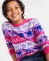 Holiday Lane Big Boys Santa Bear Sweater